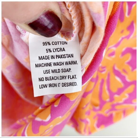 Barbara Gerwit Preppy Pink/Orange Cotton Tunic Cover-Up XS NWT - Picture 13 of 14